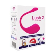 Lovense Lush 2.0 Sound Activated Vibrator Pink