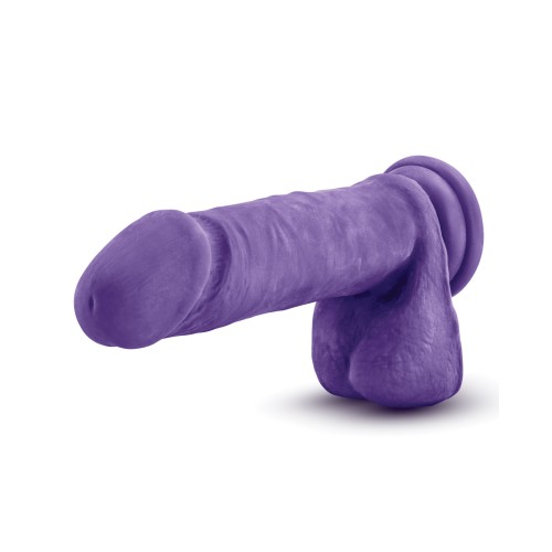 Dildo Blush Au Naturel Bold Hero de 8 Pulgadas Púrpura