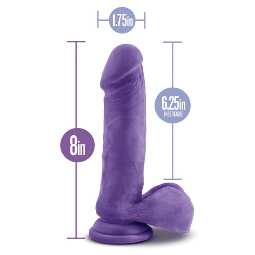 Blush Au Naturel Bold Hero 8 Inch Dildo Purple