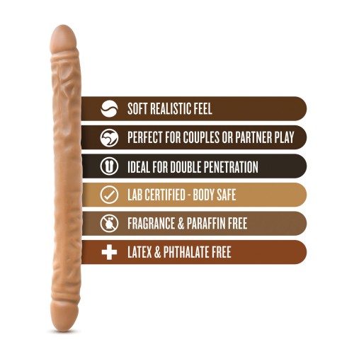 Blush Dr. Skin 18 Inch Double Dildo - Mocha