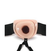 Blush Dr. Skin Hollow Strap On 7" - Vanilla