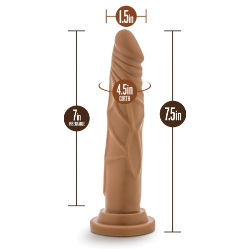 Dildo Realista Dr. Skin Básico 7.5 Pulgadas Mocha