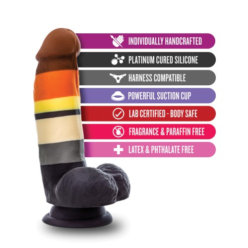 Blush Avant P9 Bear Pride Dildo - Multi Color