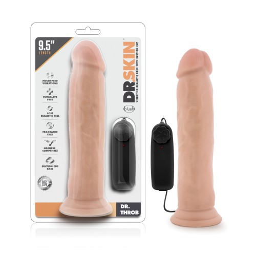 Pene Vibrador Dr. Throb 9.5" con Ventosa