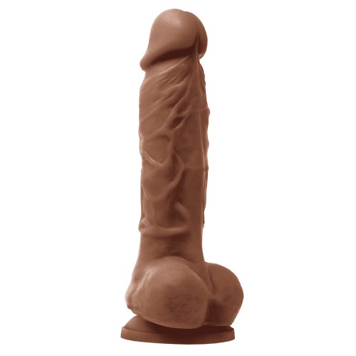 Dildo de 5 Pulgadas Colours Pleasures Marrón con Base de Succión para Sensación Realista