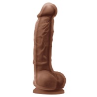 Dildo de Densidad Dual de 5" Marrón