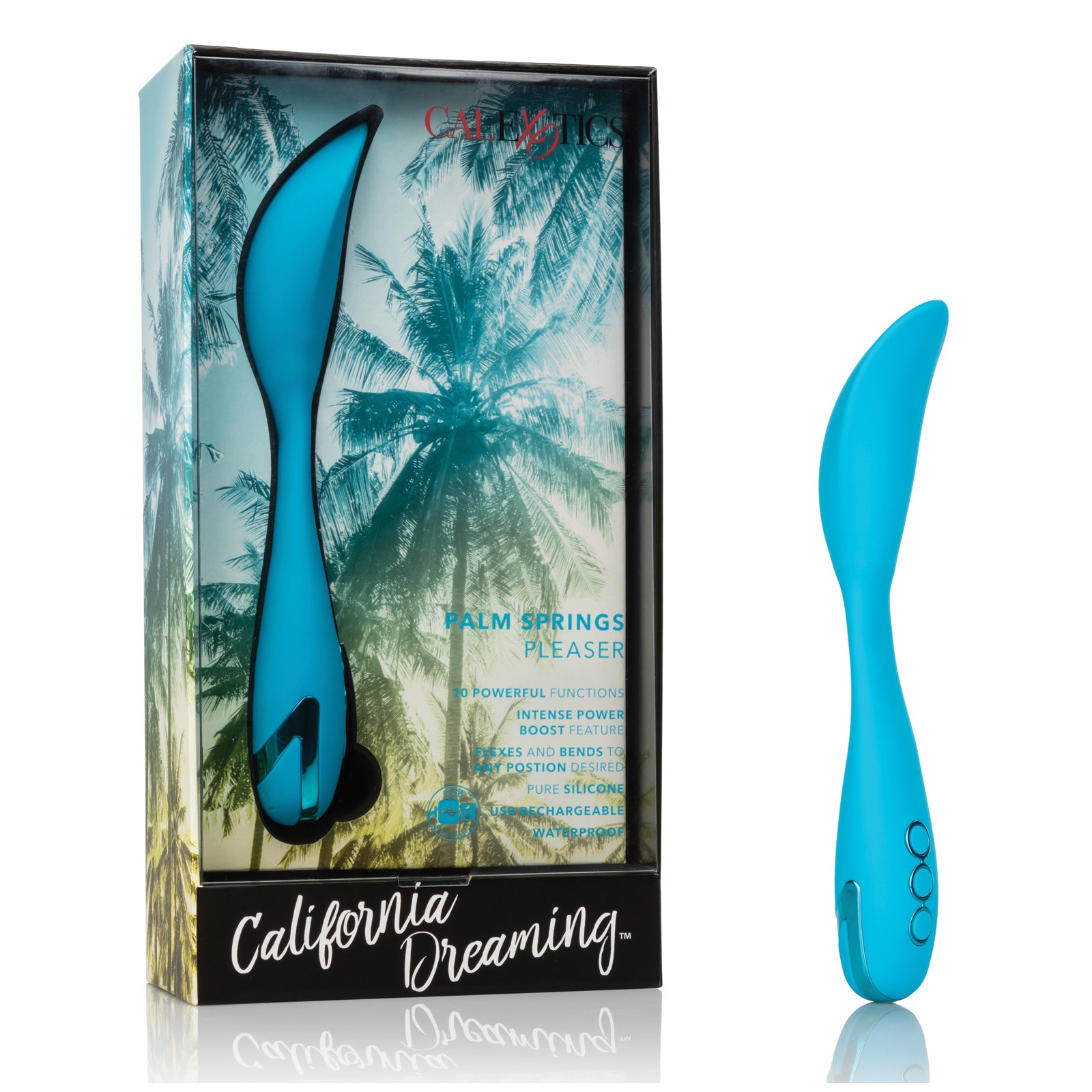 California Dreaming Palm Springs Vibrator Blue