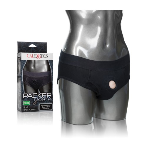 Arnés Packer Gear Brief 2XL/3XL Negro - Comodidad y Versatilidad