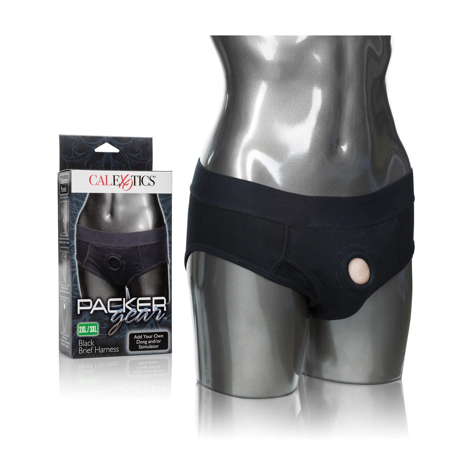 Arnés Packer Gear Brief 2XL/3XL Negro - Comodidad y Versatilidad