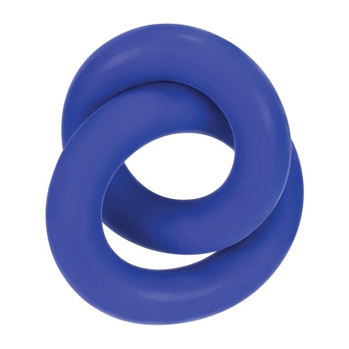 Hunky Junk Duo Linked Cock and Ball Rings Cobalt