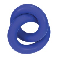 Hunky Junk Duo Linked Cock and Ball Rings Cobalt