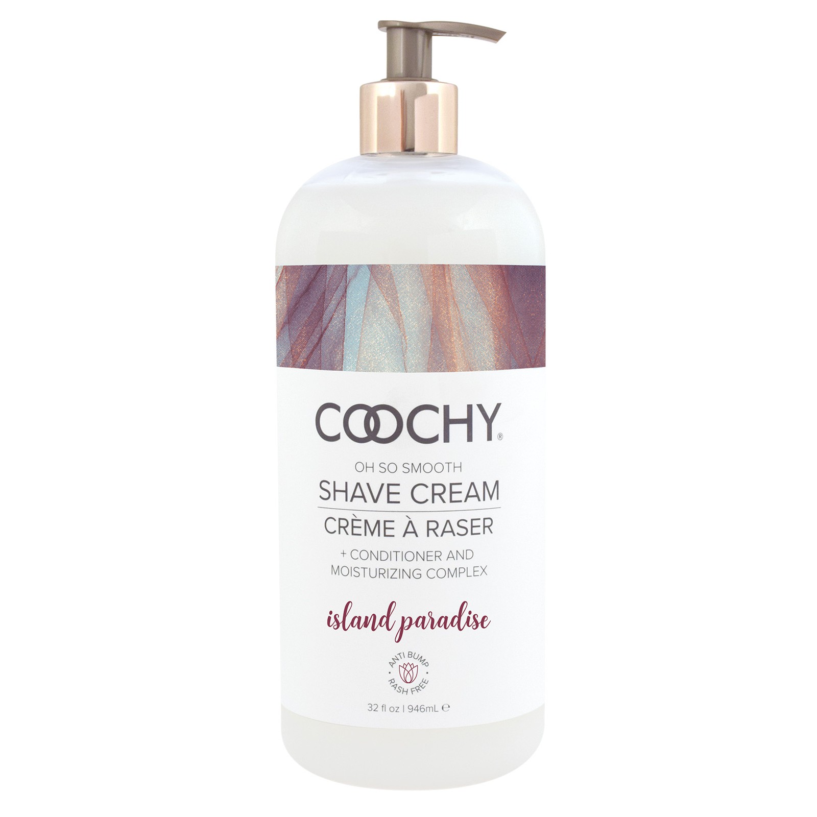 COOCHY Rash Free Shave Cream 32oz Island Paradise