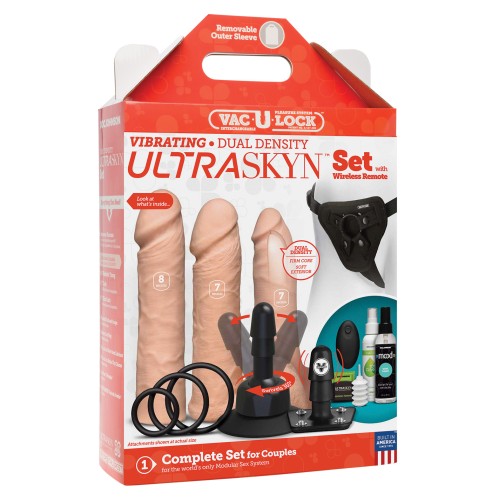 Set Vac-U-Lock Vibrante de Densidad Dual ULTRASKYN