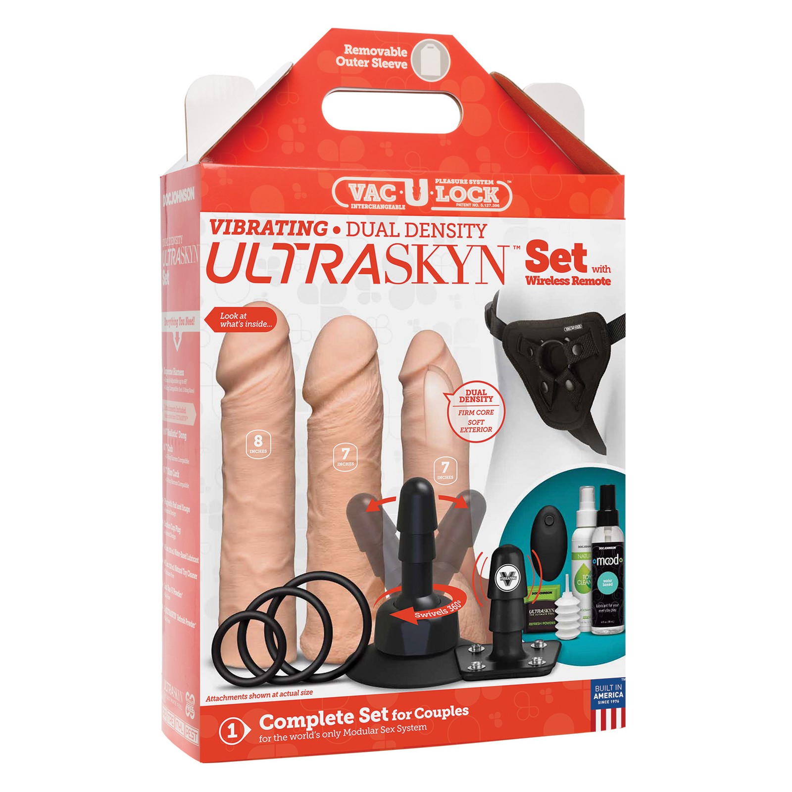 Vac-U-Lock Vibrating Dual Density ULTRASKYN Set