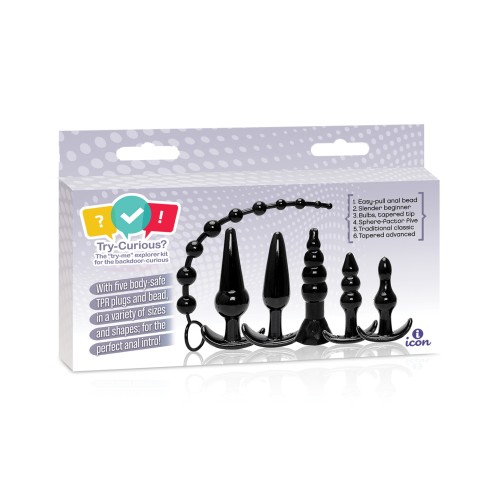 Kit de Plug Anal Try-Curious - Seguro y Divertido