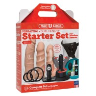 Set de Inicio Vac-U-Lock de Doble Densidad con Control Remoto Inalámbrico - Vainilla