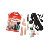 Set de Inicio Vac-U-Lock de Doble Densidad con Control Remoto Inalámbrico - Vainilla