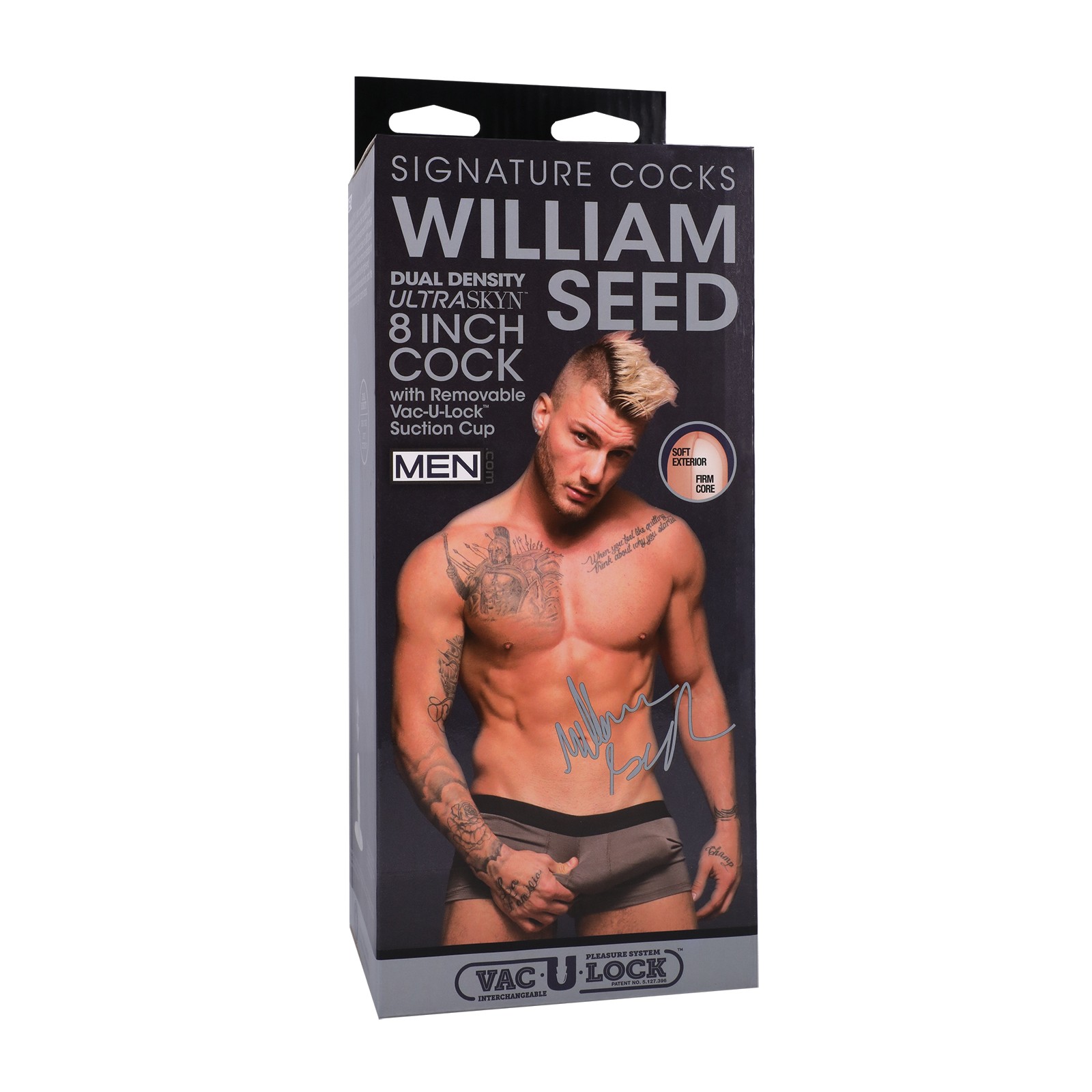 Pene ULTRASKYN 8" Signature Cocks con Base de Succión Vac-U-Lock