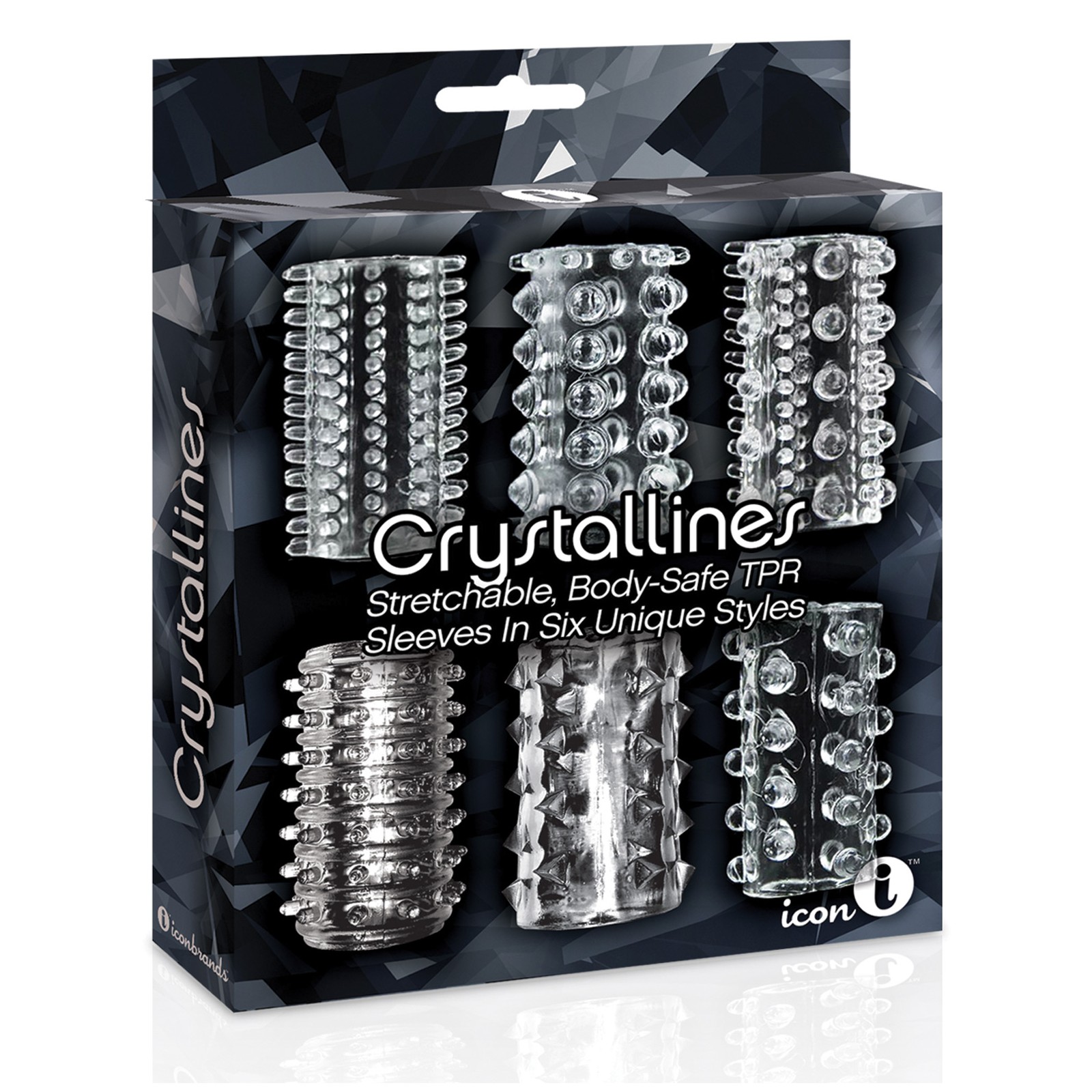 Crystalline TPR Cock Sleeve 6 Pack - Enhance Your Pleasure