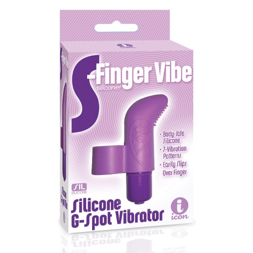 The 9's Silicone Ffinger Vibe Purple