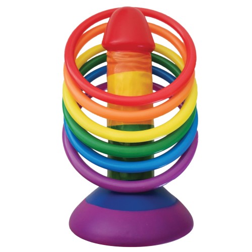 Rainbow Pecker Party Ring Toss - Fun for Your Party