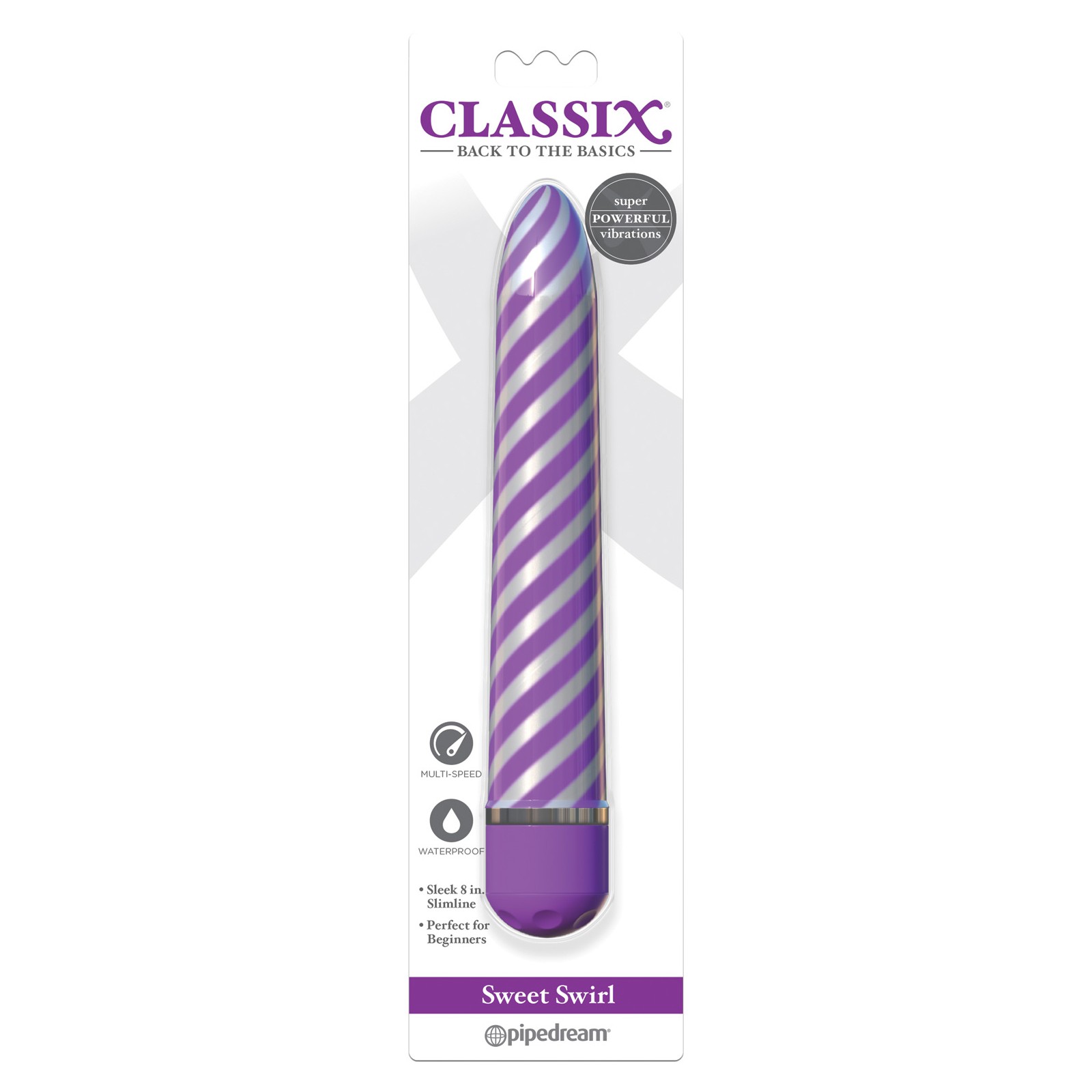 Vibrador Classix Sweet Swirl Púrpura