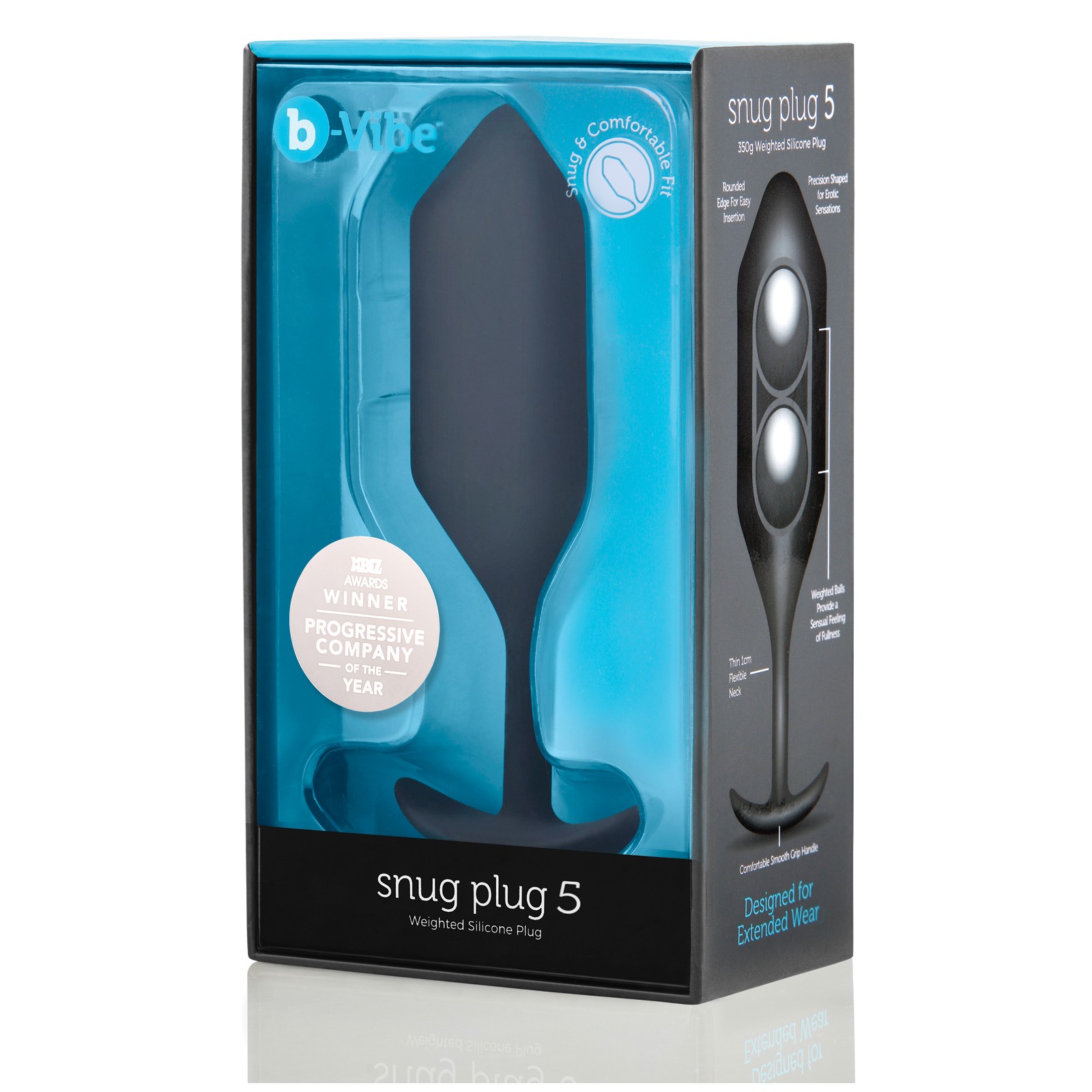 Plug con Peso b-Vibe Snug Plug 5 para Sensación Mejorada