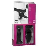 Conjunto Strap On Vibrante Body Extensions Negro