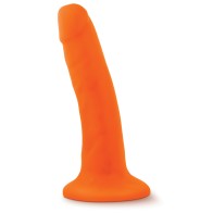 Cock Blush Neo Doble Densidad 6 Pulgadas Naranja Neón