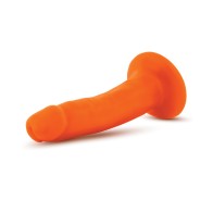 Cock Blush Neo Doble Densidad 6 Pulgadas Naranja Neón