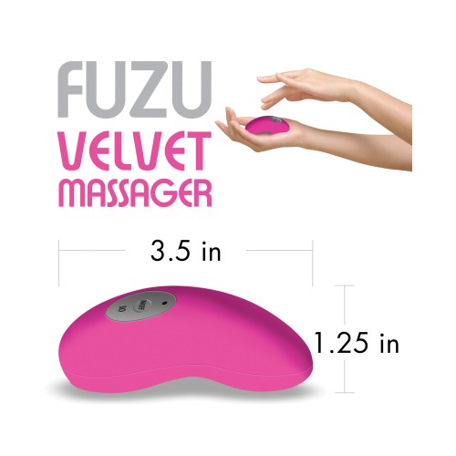 Fuzu Velvet Massager - Neon Pink Relaxation