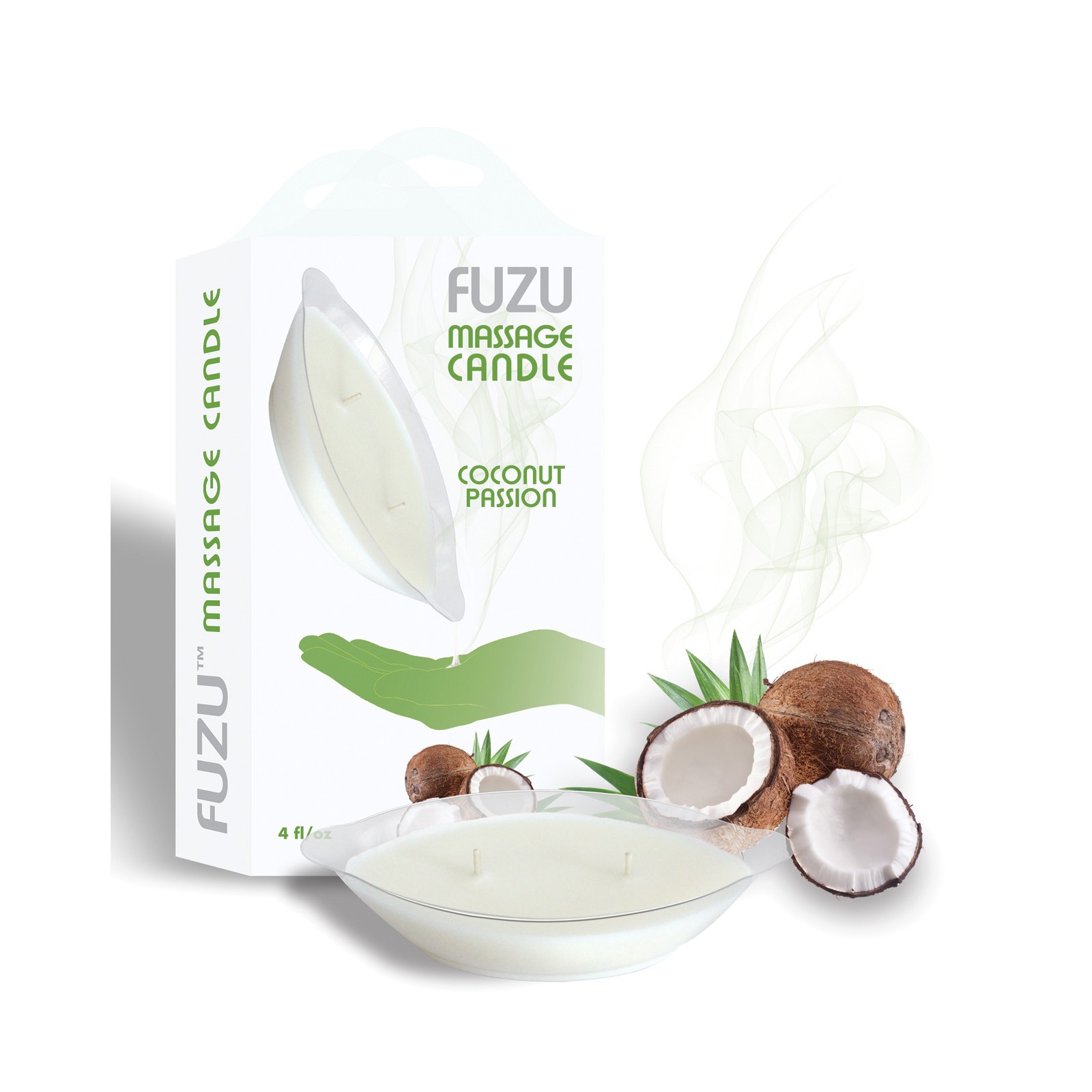 Fuzu Massage Candle - 4 oz Coconut Passion