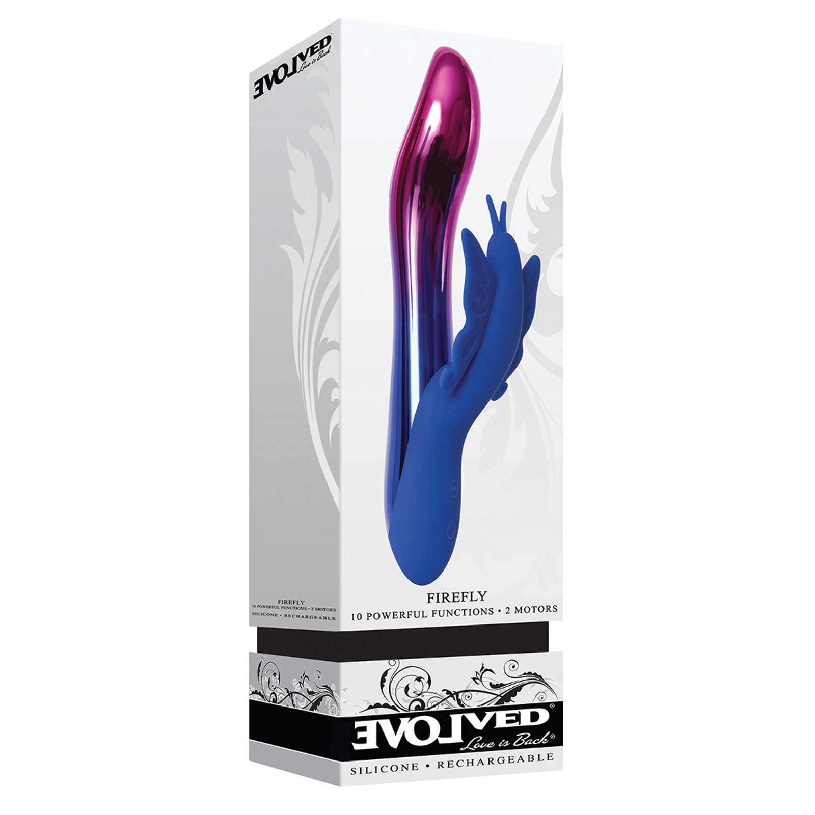 Vibrador Evolved Firefly Doble Estimulación en Azul