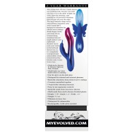 Vibrador Evolved Firefly Doble Estimulación en Azul