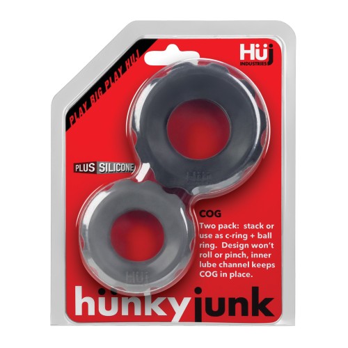 Pack Doble de Anillos Hunky Junk Cog 2 Tamaños - Tar & Stone