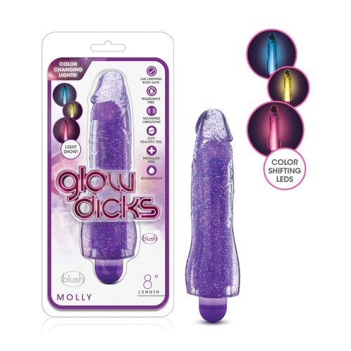 Vibrador Brillante Blush Glow Dicks - Molly Púrpura