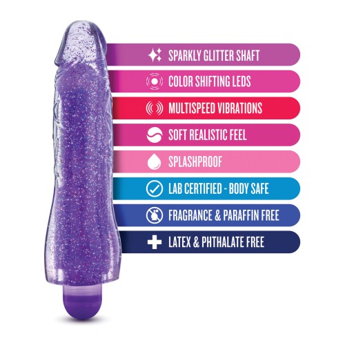 Blush Glow Dicks Glitter Vibrator Molly - Purple