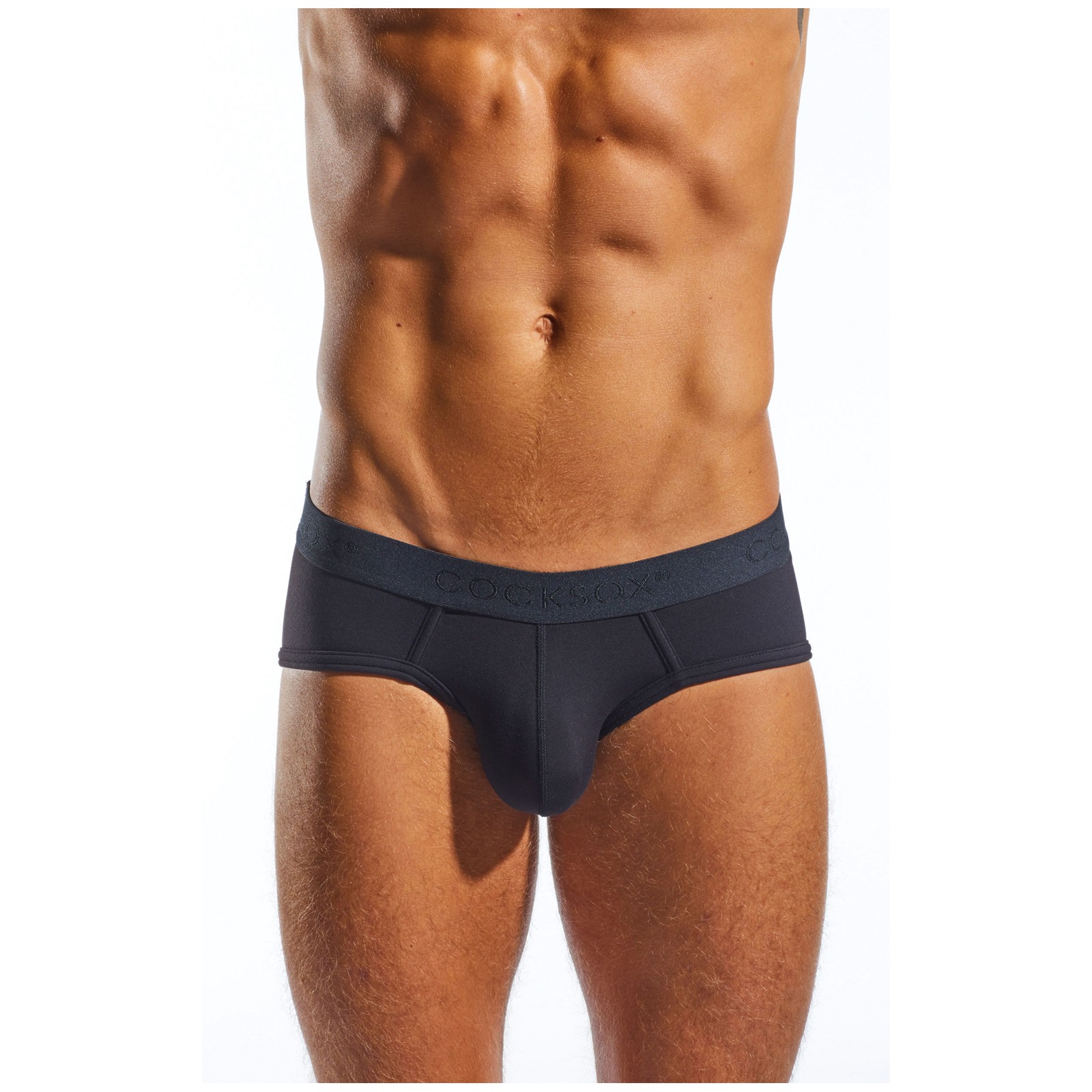 Brief Deportivo Cocksox con Pouch Contorneado Negro Mediano