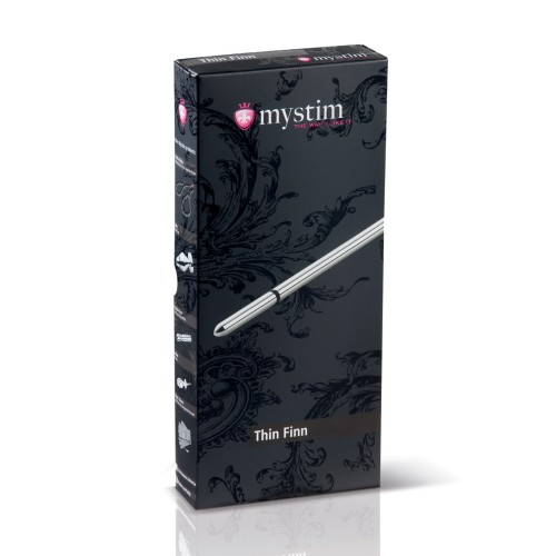 Mystim Thin Finn eStim Urethral Sound Silver