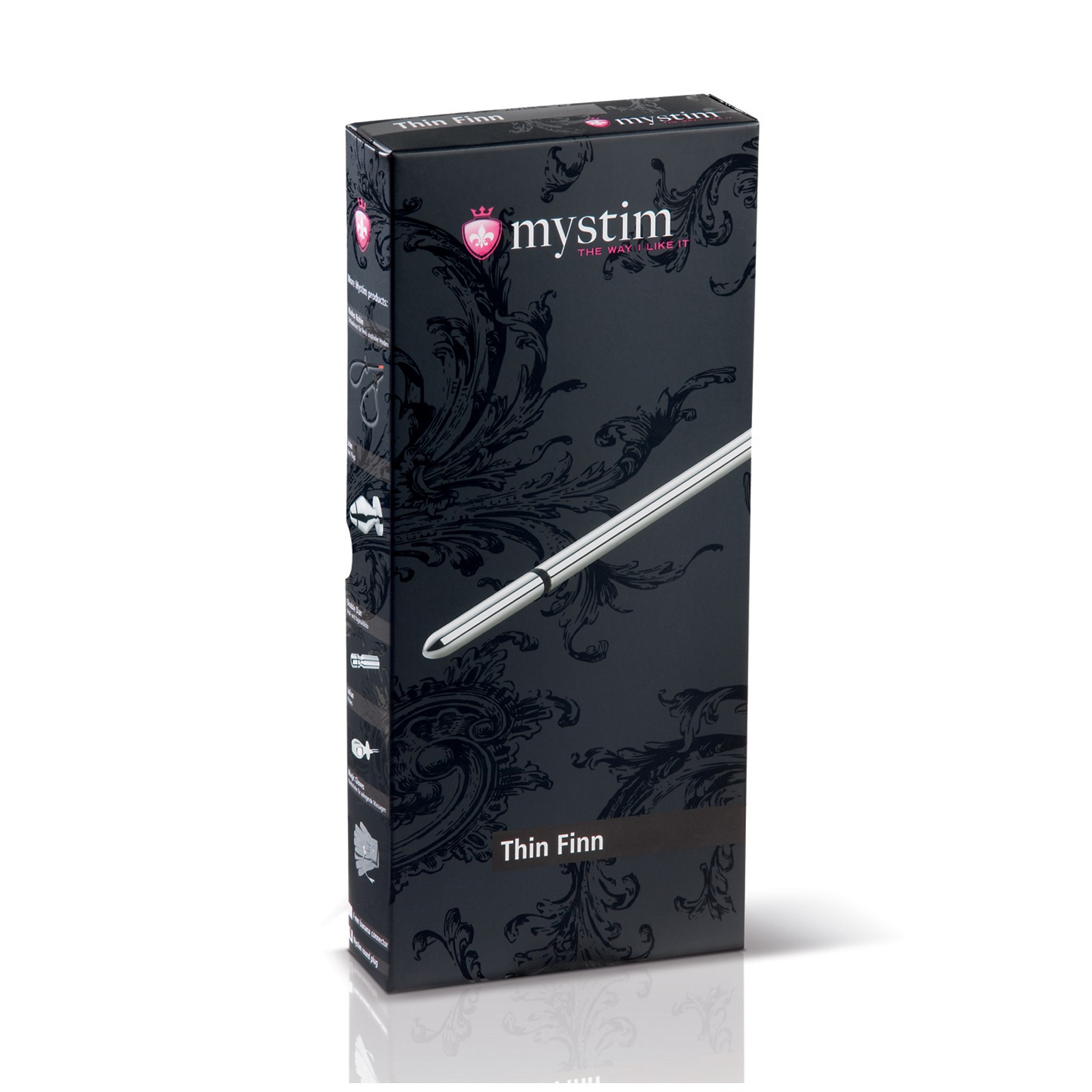 Mystim Thin Finn eStim Sondeo Uretral Plateado