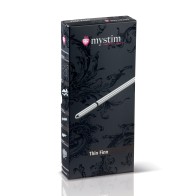 Mystim Thin Finn eStim Sondeo Uretral Plateado