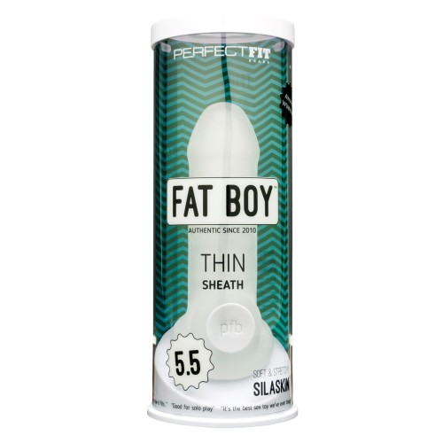 Perfect Fit Fat Boy Thin 5.5 Inch Clear - Girth Enhancer