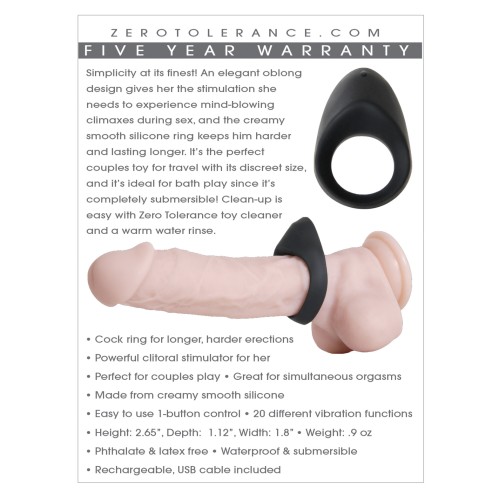 Anillo para el Pene Zero Tolerance Night Rider