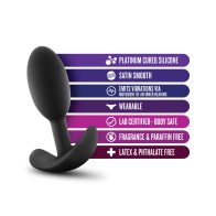 Blush Luxe Plug Slim Vibra Pequeño Negro