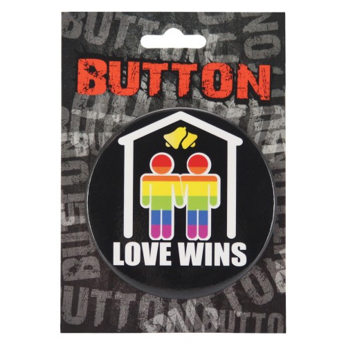 3 Inch Button Men Love Wins