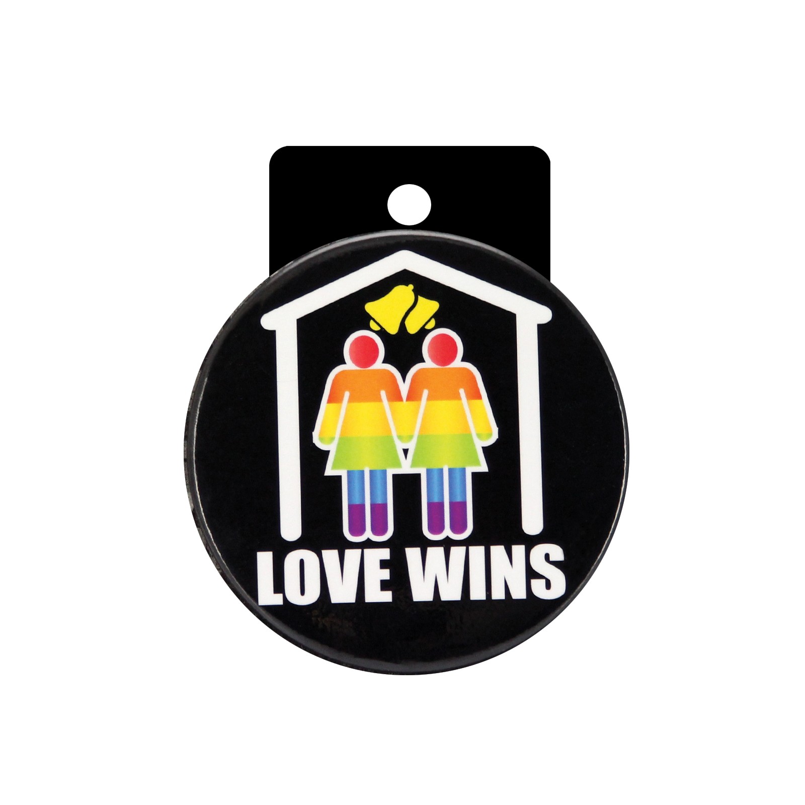 3 Inch Love Wins Button for Women