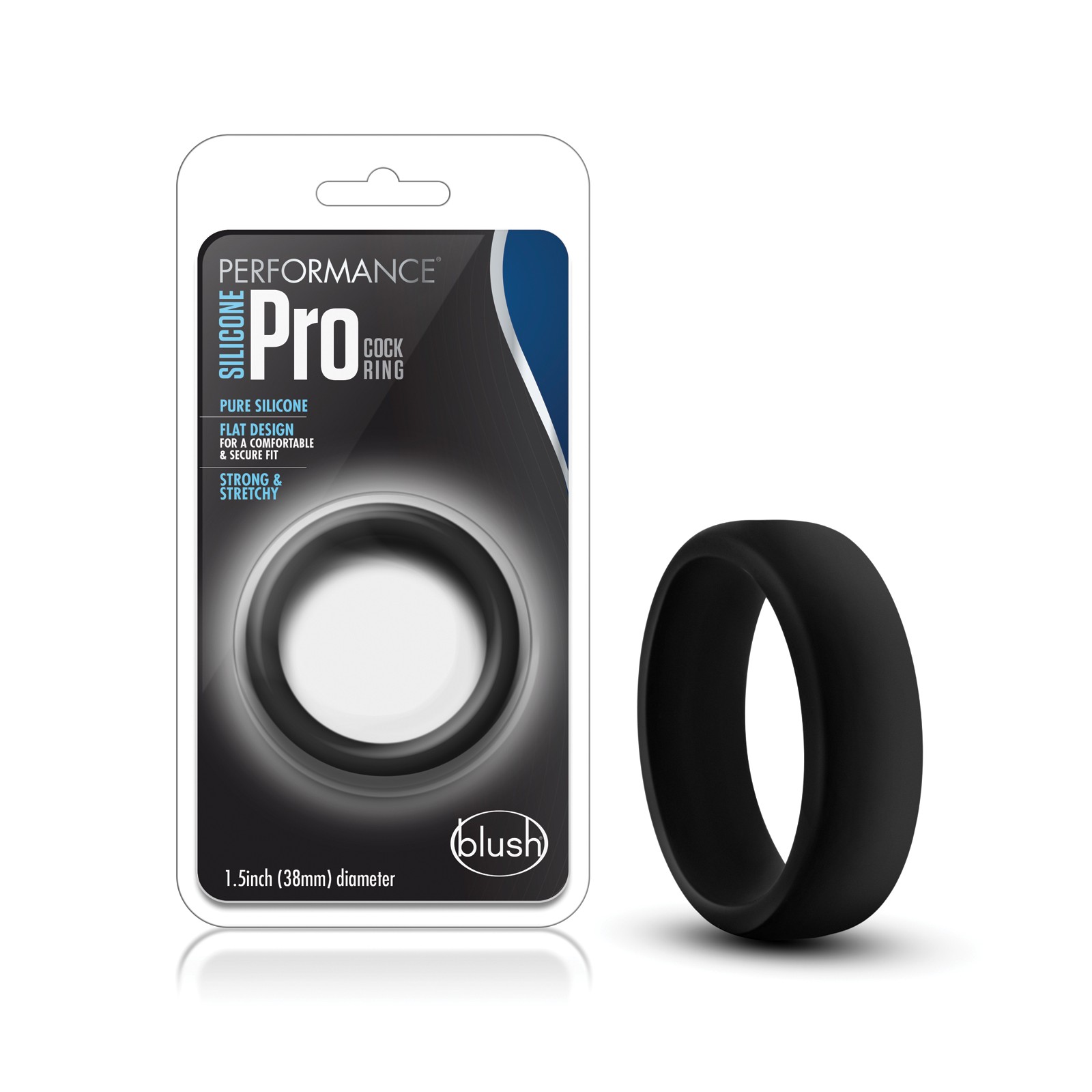 Blush Performance Silicone Go Pro Cock Ring Black