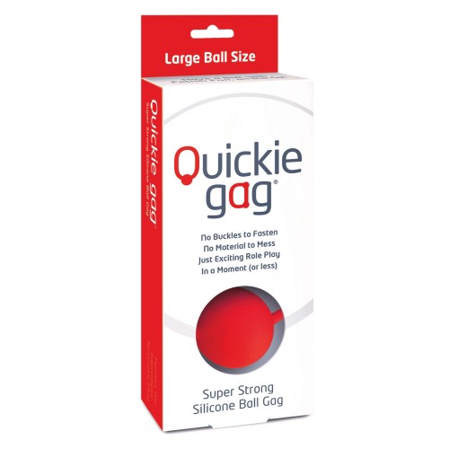 Quickie Ball Gag Large Red