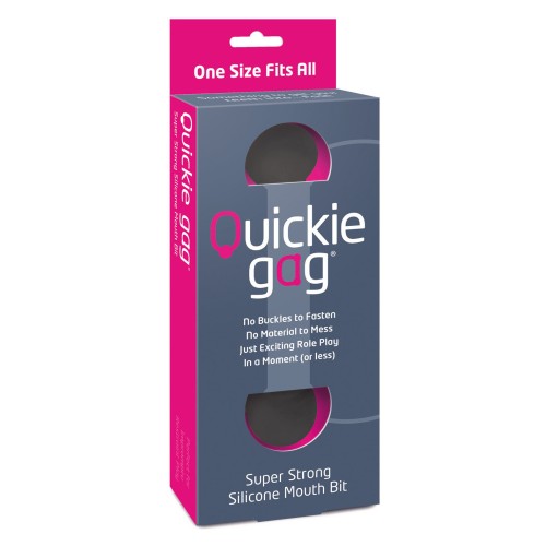 Quickie Bit Gag One Size Black