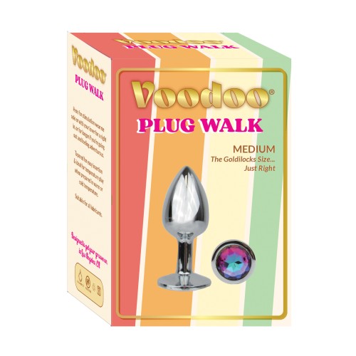 Plug de Metal Voodoo Walk Mediano Plateado